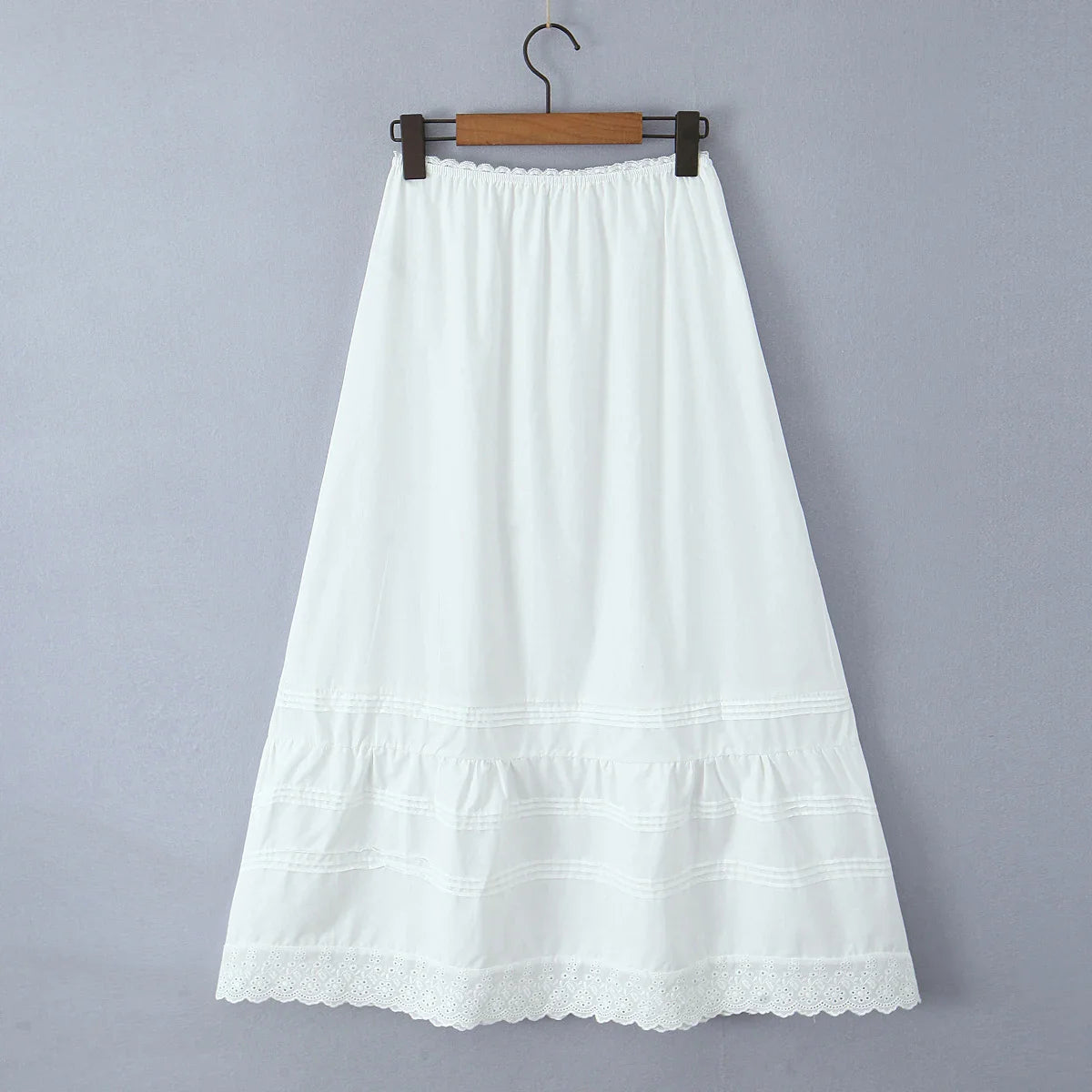 White Dawn Lace Midi Skirt