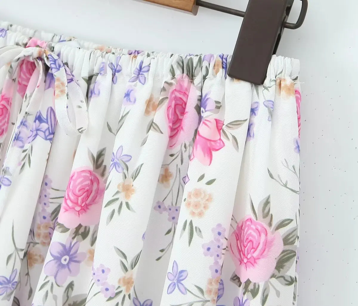 Secret Garden Boho Floral Print Maxi Skirt