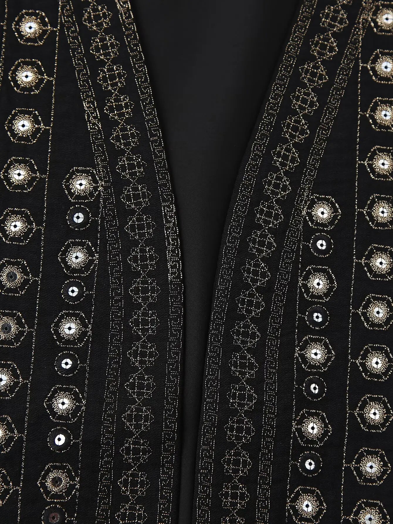 Twilight Boho Sequin Embroidered Vest