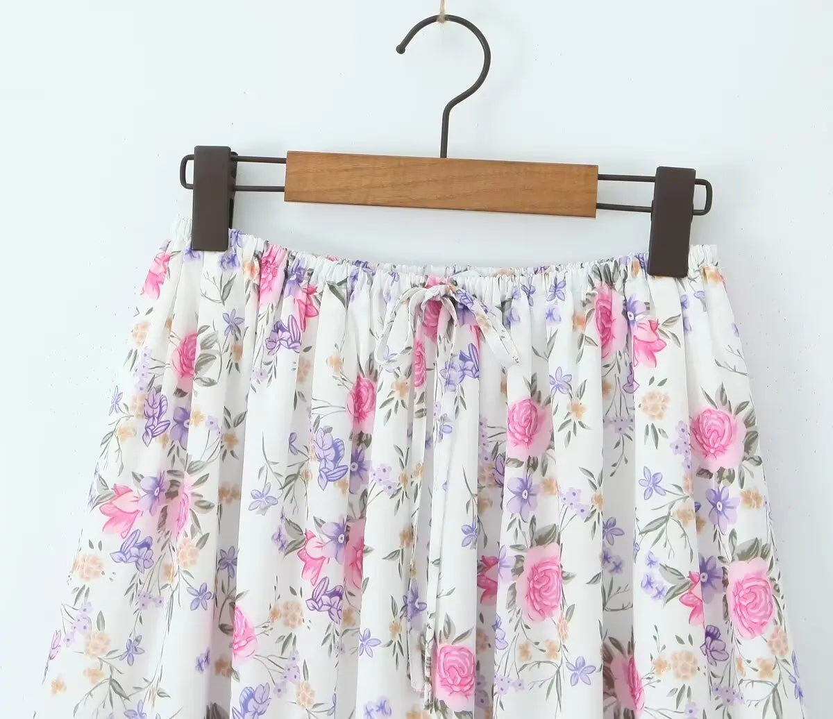 Secret Garden Boho Floral Print Maxi Skirt