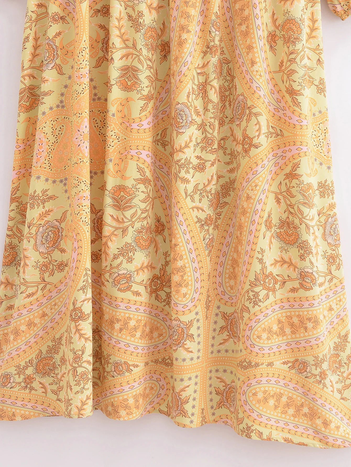 Sun-Kissed Bloom Boho Floral Print Maxi Dress