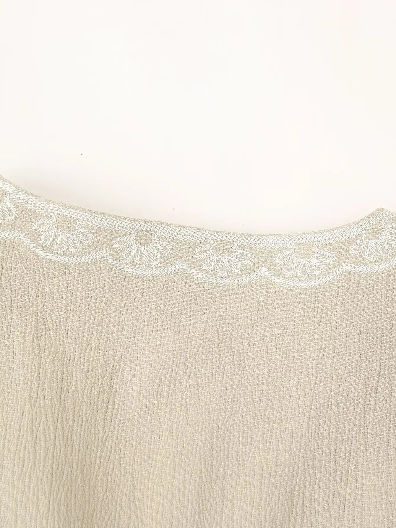 Camellia Bloom Boho Floral Embroidered Vest