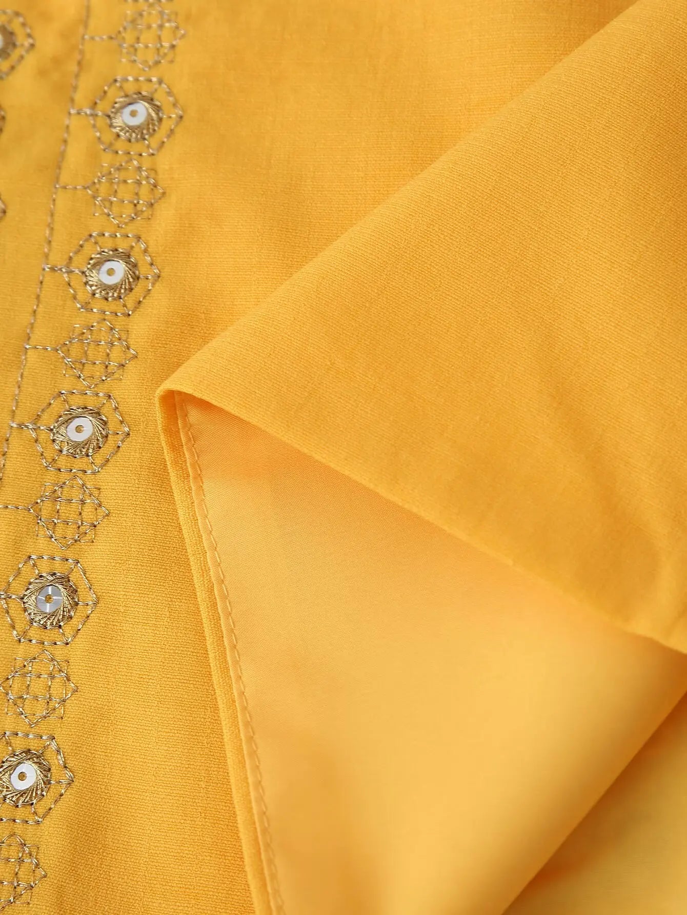 Sunlit Boho Sequin Embroidered Vest