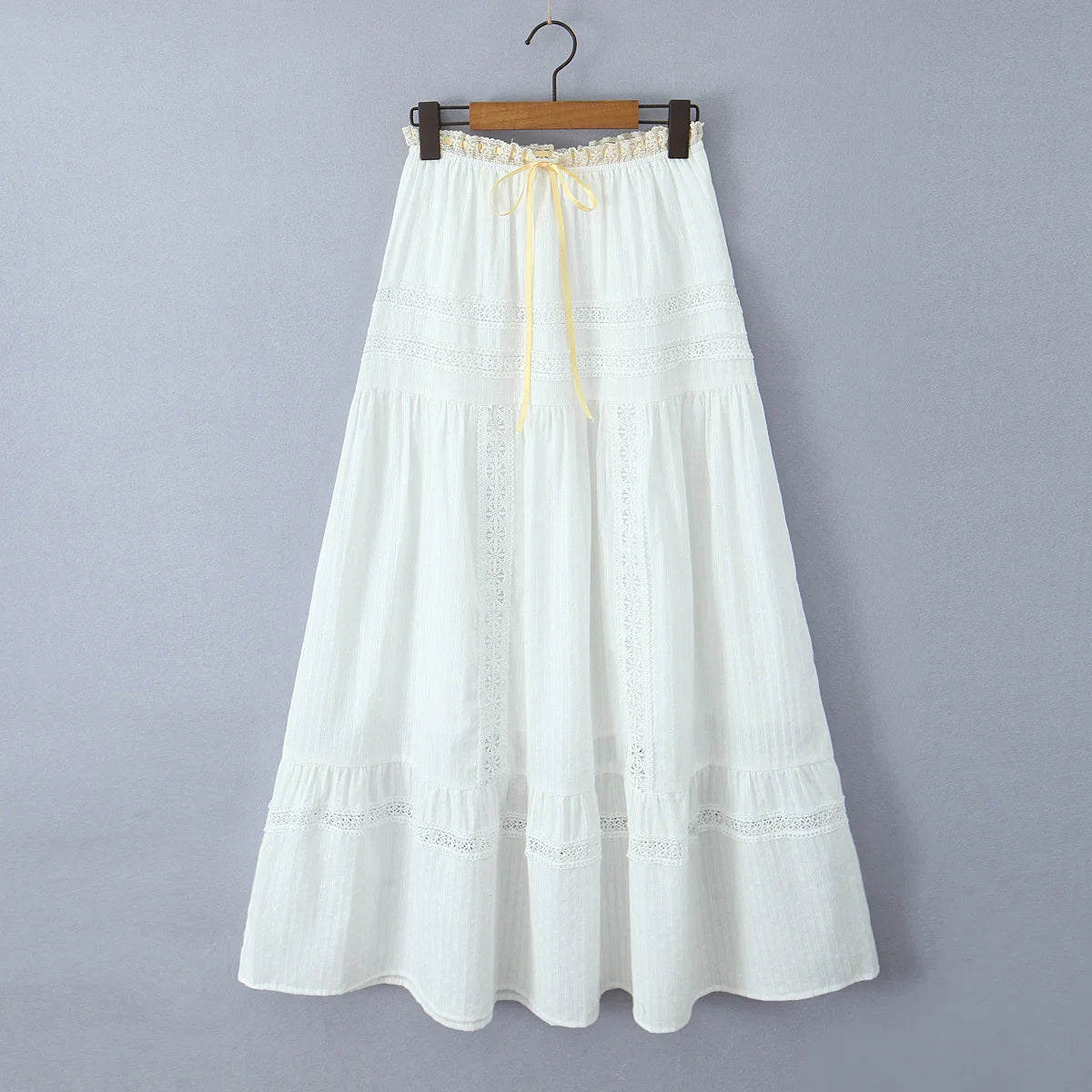 Daisy Breeze Floral Boho Maxi Skirt