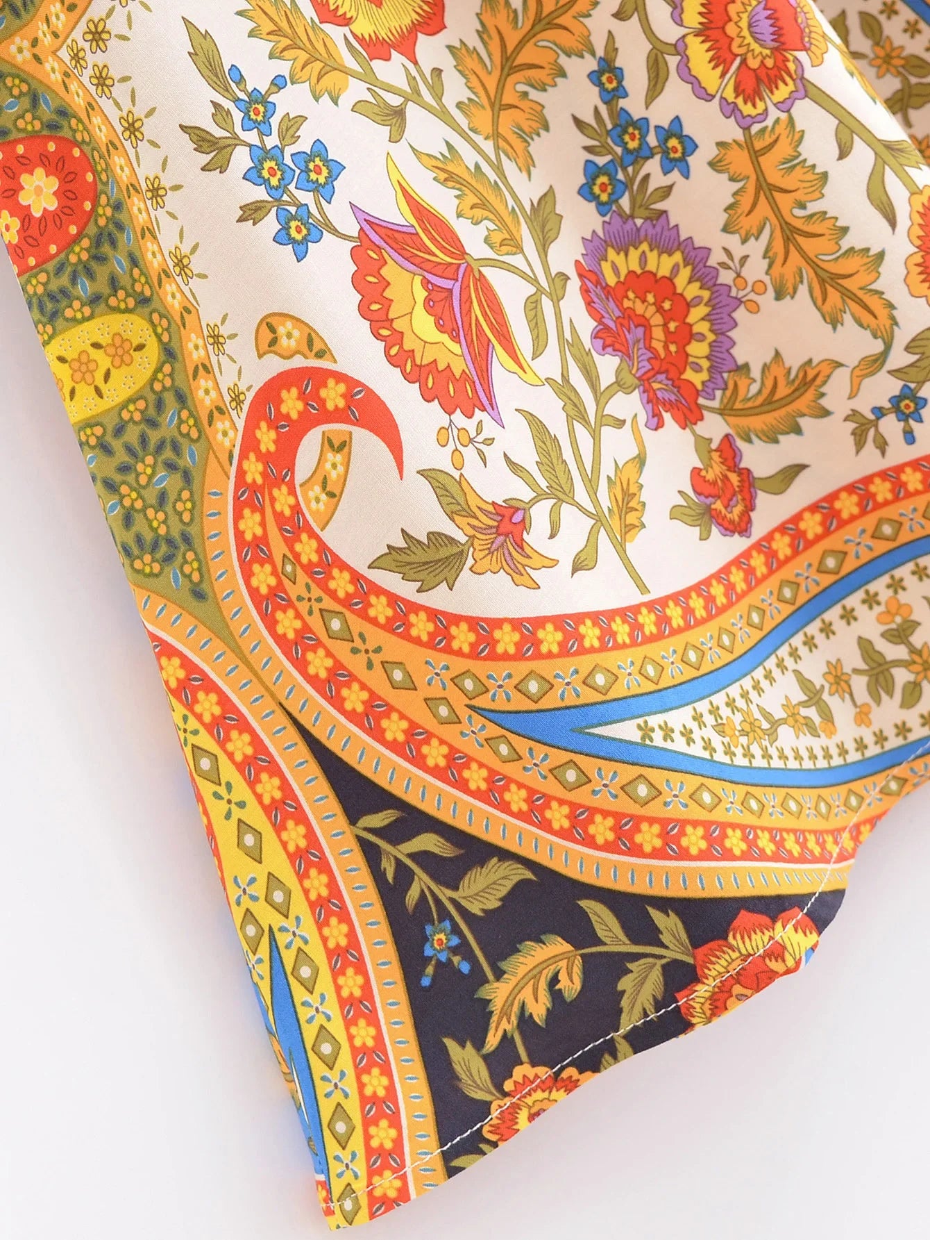 Festival Spirit Boho Floral Print Mini Skirt