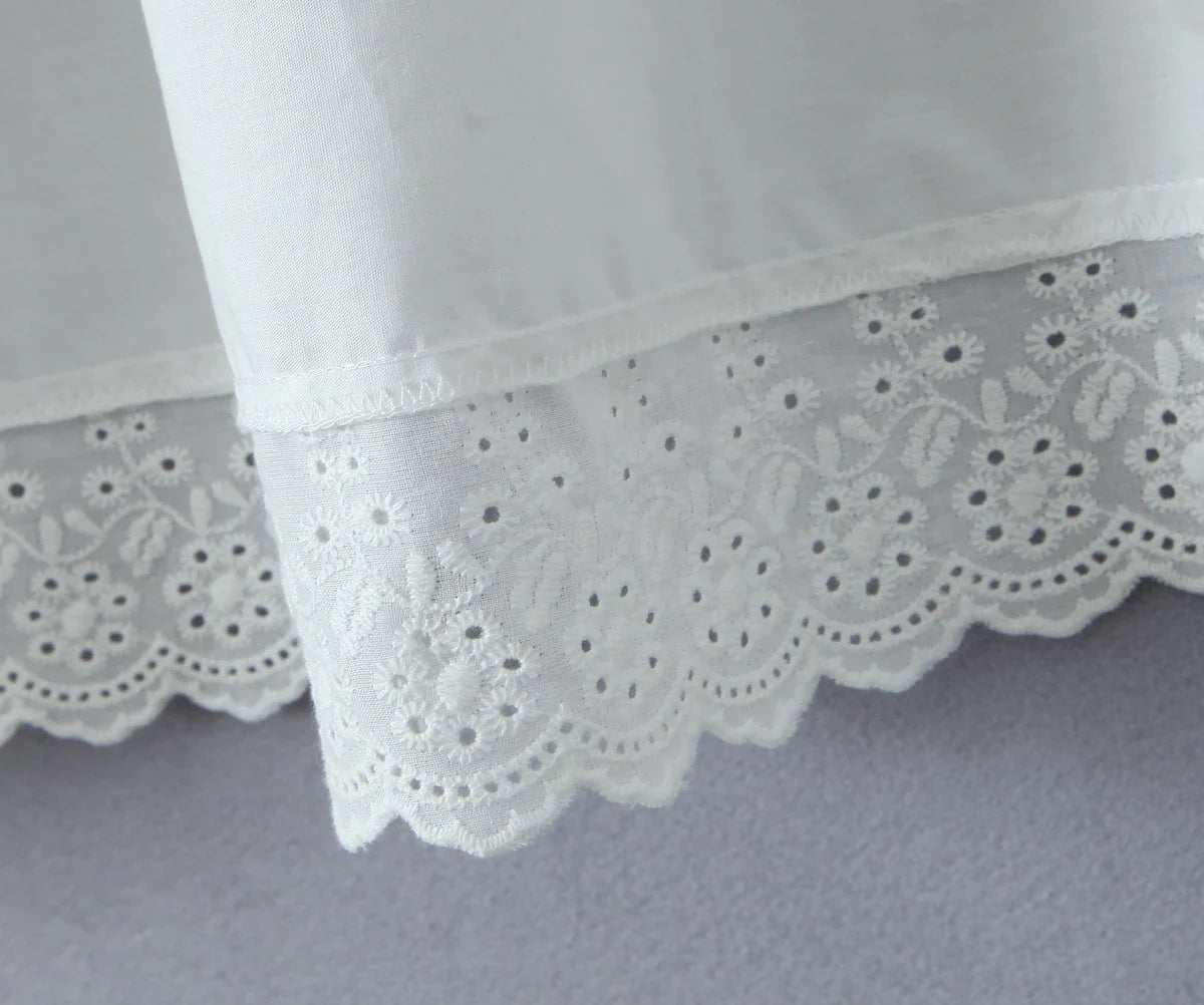 White Dawn Lace Midi Skirt