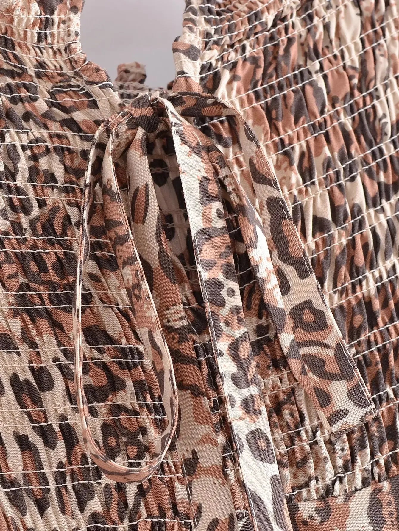 Leopard Dreams Boho Midi Dress