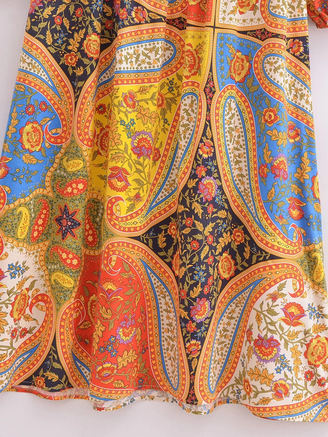 Festival Spirit Boho Floral Print Maxi Dress