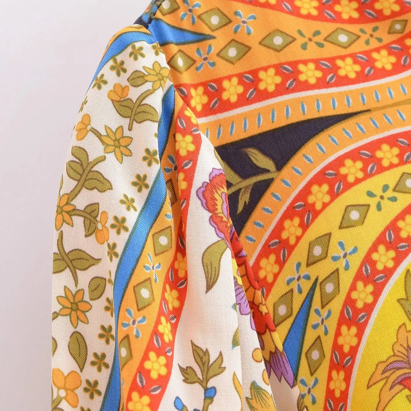 Festival Spirit Boho Floral Print Maxi Dress