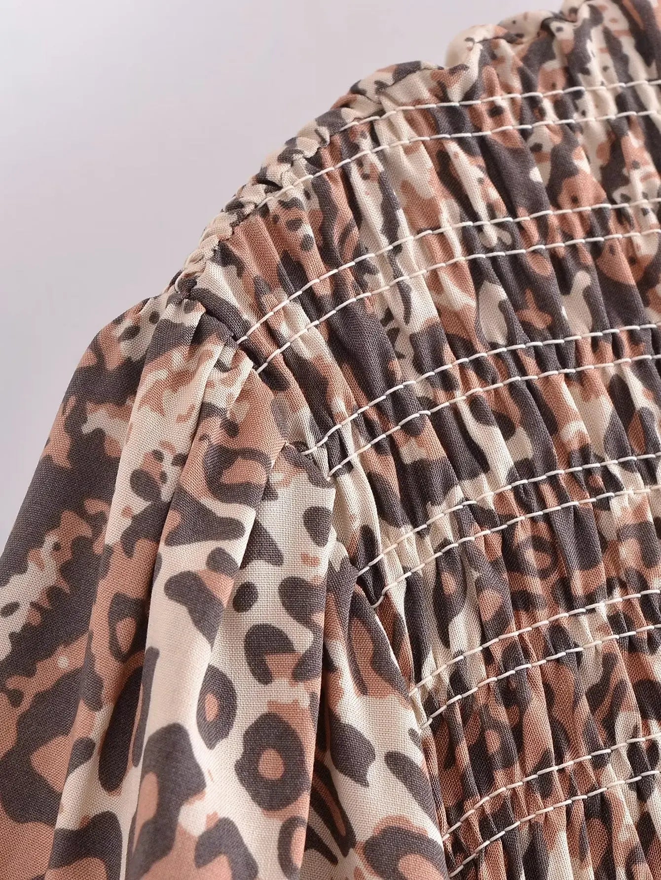 Leopard Dreams Boho Midi Dress